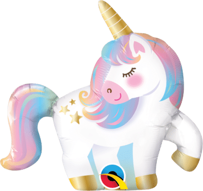 Animal Afd1465- MINI Unicorn Standard Foil Balloon 14" / 36cm