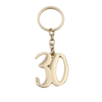 Signography Gold Metal Keyring - 30
