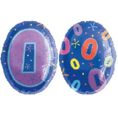 0217-18" FOIL SHAPE 0 S40 MULTI COLOUR