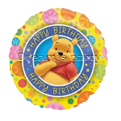 0197-18"FOIL POOH BIRTHDAY