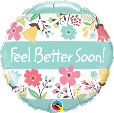 Celebration FEEL Better Soon! Floral Standard Foil Balloon 18" / 45cm