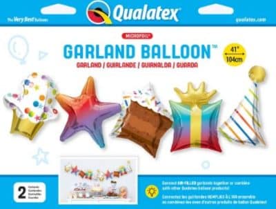 Celebration Happy Birthday Garland Standard Foil Balloon
