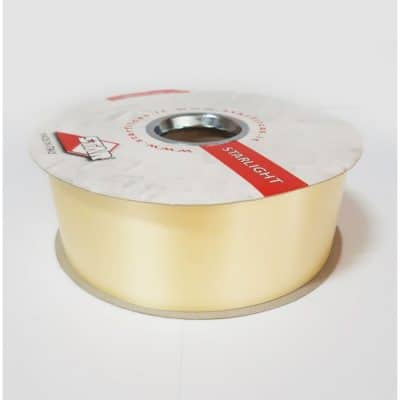 RIBBON IVORY SILK 50mm, 100m ----