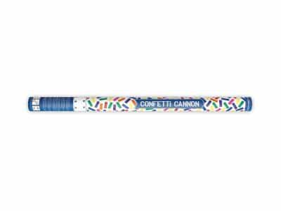 Confetti cannon with confetti, 80 cm, mix 1ctn/36pc.