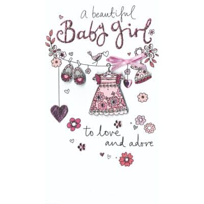 Birth Girl - Pink Clothes Line