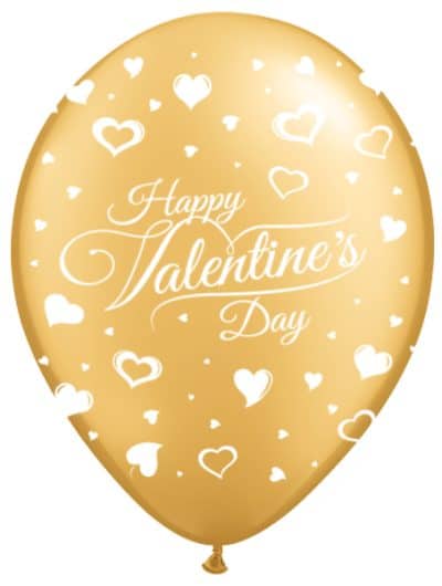 AA4441-11" PRL GOLD H.VALENTINES, 25 PCS