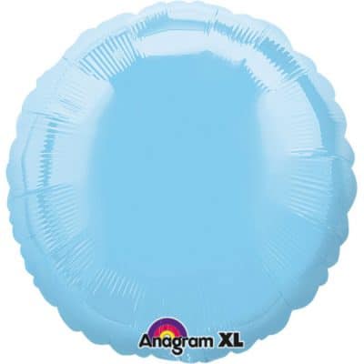 Solid Shape Iridescent Pearl Light Blue Blue Standard Foil Balloon